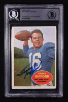 Frank Gifford Signed 1960 Topps #74 (BGS Encapsulated) at PristineAuction.com
