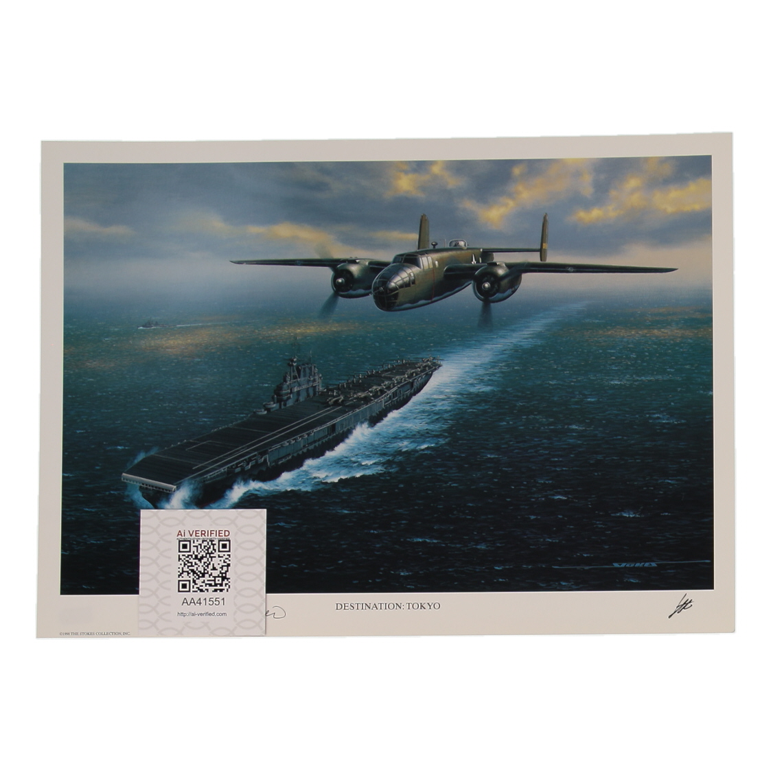 Travis Hoover Signed Stan Stokes "Destination: Tokyo" Lithograph (AIV) at PristineAuction.com Travis Hoover Signed Stan Stokes "Destination: Tokyo" Lithograph (AIV) at PristineAuction.com