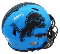 Jameson Williams Signed Lions Full-Size Authentic On-Field Rave Alternate Speed Helmet (Beckett) at PristineAuction.com