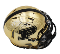 Mike Alstott Signed Purdue Boilermakers Chrome Alternate Speed Mini Helmet (Beckett) at PristineAuction.com