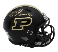 Mike Alstott Signed Purdue Boilermakers Speed Mini Helmet (Beckett) at PristineAuction.com