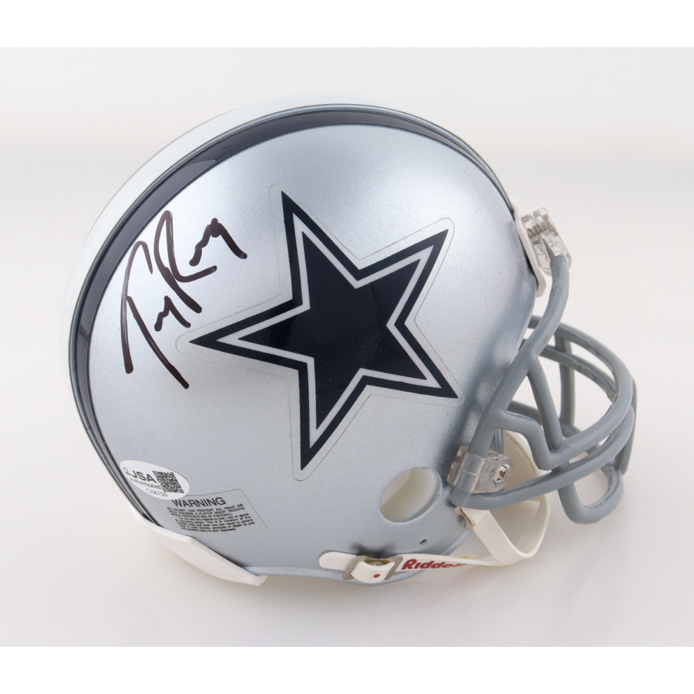 Tony Romo Signed Cowboys Mini Helmet (JSA) at PristineAuction.com