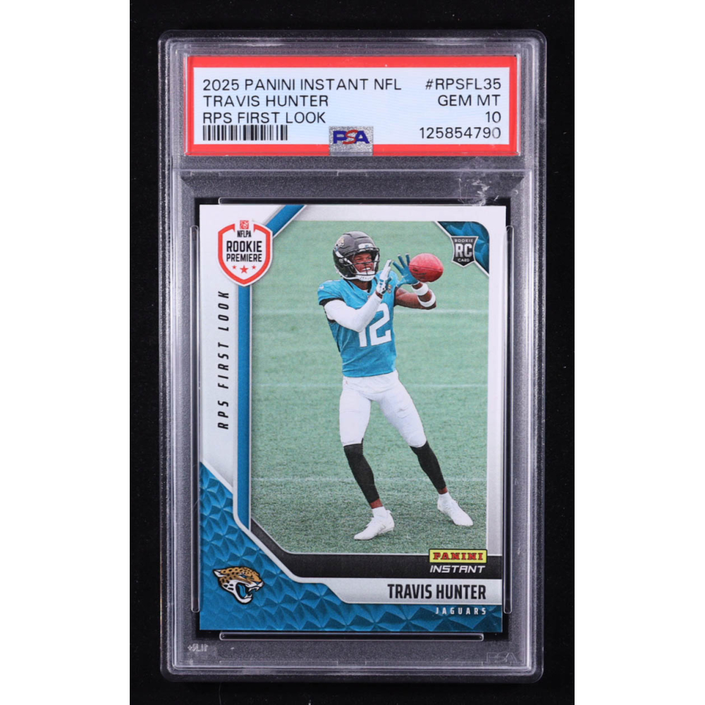 Travis Hunter 2025 Panini Instant NFL RPS First Look #RPSFL-35 RC #1/4062 (PSA 10) at PristineAuction.com