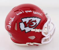 Patrick Mahomes Sr. Signed Chiefs Speed Mini Helmet Inscribed "Who's Your Daddy?" (Beckett) at PristineAuction.com
