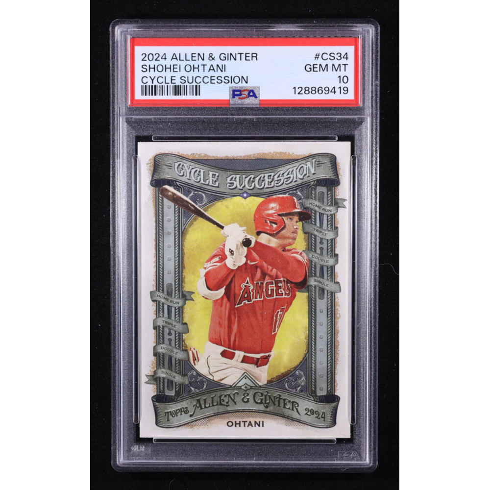 Shohei Ohtani 2024 Allen & Ginter Cycle Succession #CS-34 (PSA 10) at PristineAuction.com