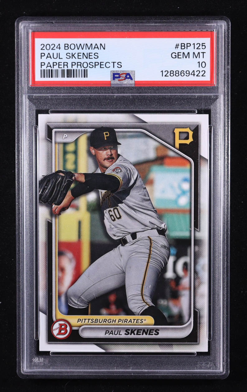 Paul Skenes 2024 Bowman Paper Prospects #BP-125 RC (PSA 10) at PristineAuction.com Paul Skenes 2024 Bowman Paper Prospects #BP-125 RC (PSA 10) at PristineAuction.com