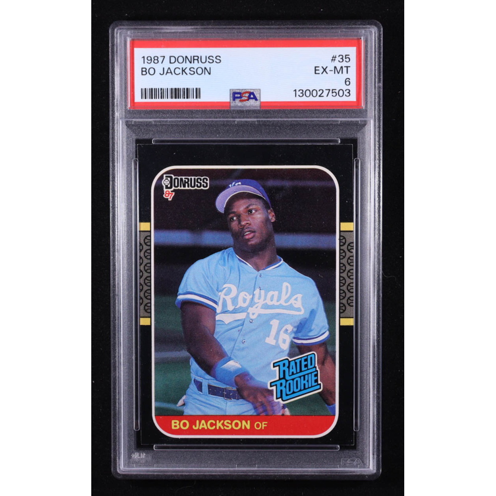 Bo Jackson 1987 Donruss RR #35 RC (PSA 6) at PristineAuction.com