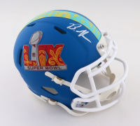 Brandon Graham Signed Eagles Super Bowl LIX Logo Speed Mini Helmet (JSA) at PristineAuction.com