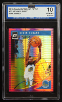 Kevin Durant 2018-19 Donruss Optic Hyper Pink #22 (ISA 10) at PristineAuction.com