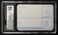 Joe Burrow / Brock Purdy 2023 Leaf Eclectic Multigraphics Dual Graphics Unsigned Printing Plates Cyan #MDG31 #1/1 (CGC 10) at PristineAuction.com