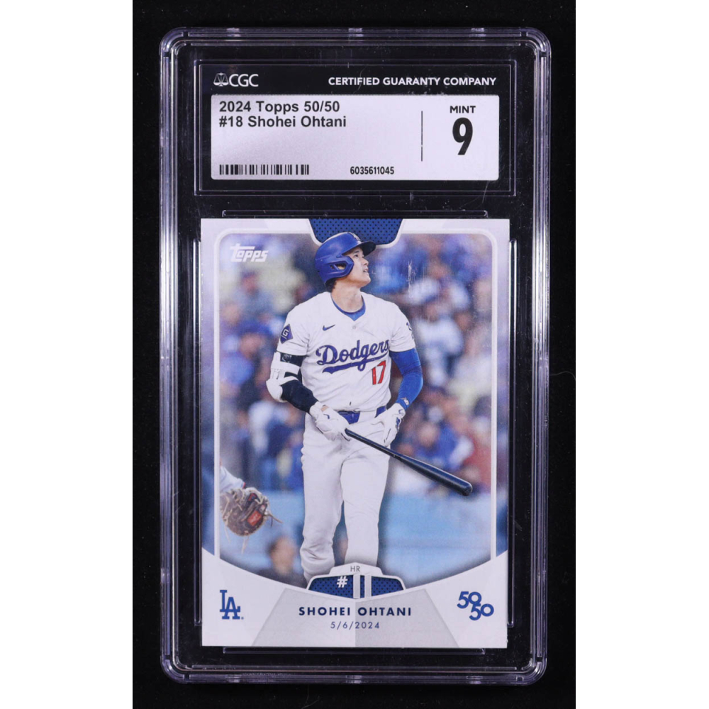 Shohei Ohtani 2024 Topps 50/50 #18 (CGC 9) at PristineAuction.com