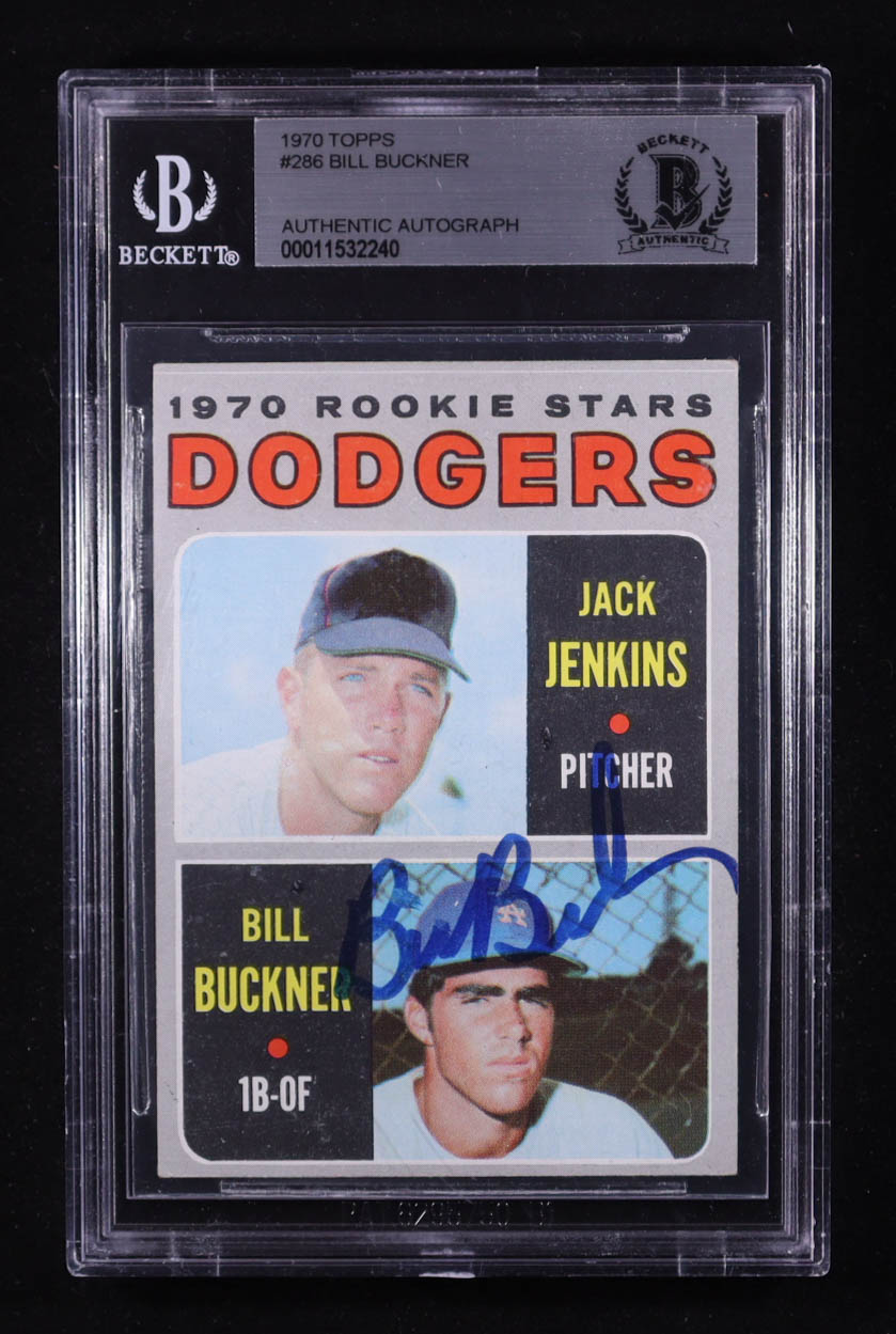 Bill Buckner Signed 1970 Topps #286 Rookie Stars RC (BGS Encapsulated) at PristineAuction.com Bill Buckner Signed 1970 Topps #286 Rookie Stars RC (BGS Encapsulated) at PristineAuction.com