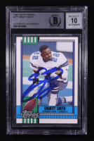 Emmitt Smith Signed 1990 Topps Traded #27T RC (BGS Encapsulated) at PristineAuction.com