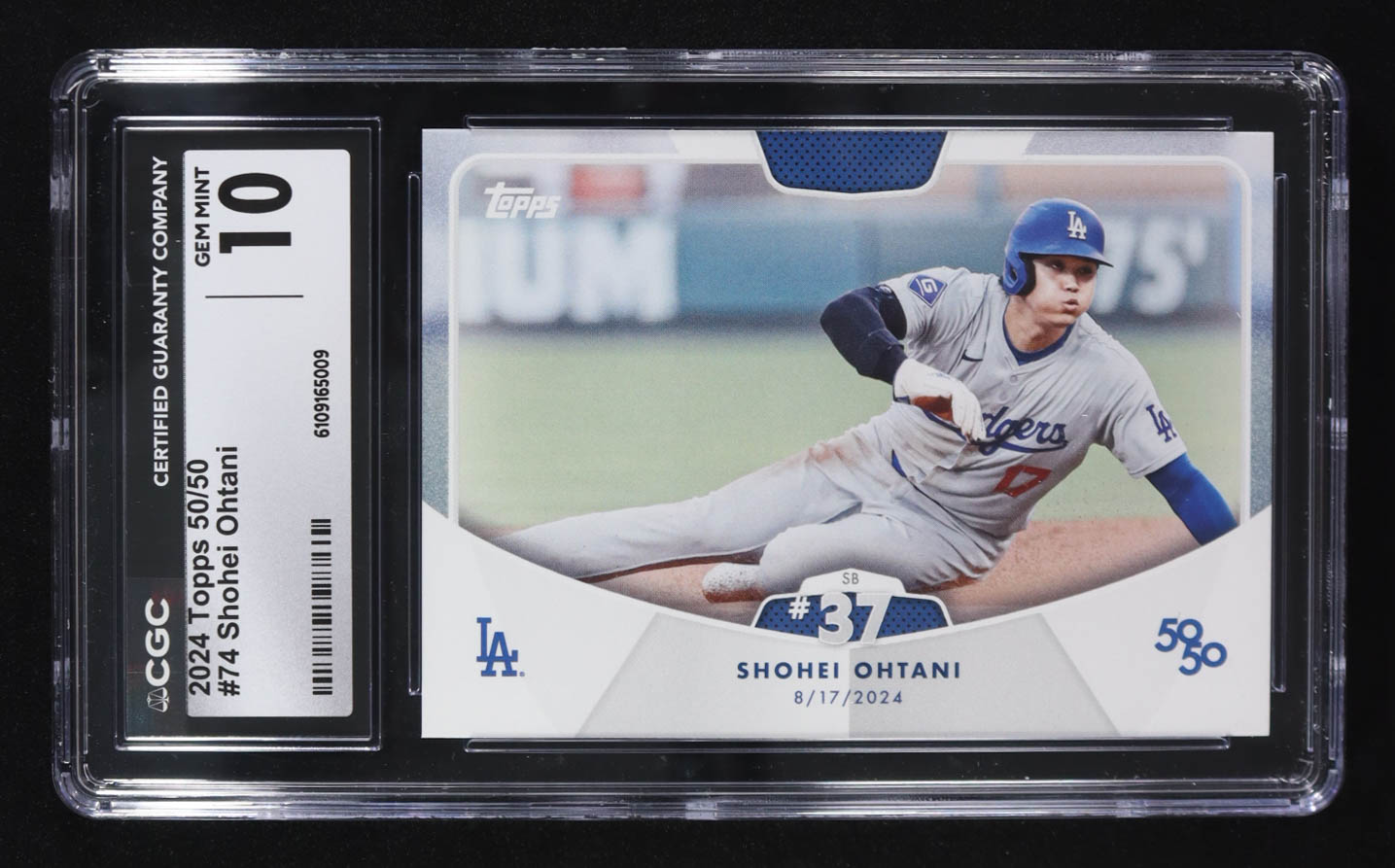 Shohei Ohtani 2024 Topps 50/50 Ohtani #74 (CGC 10) at PristineAuction.com Shohei Ohtani 2024 Topps 50/50 Ohtani #74 (CGC 10) at PristineAuction.com