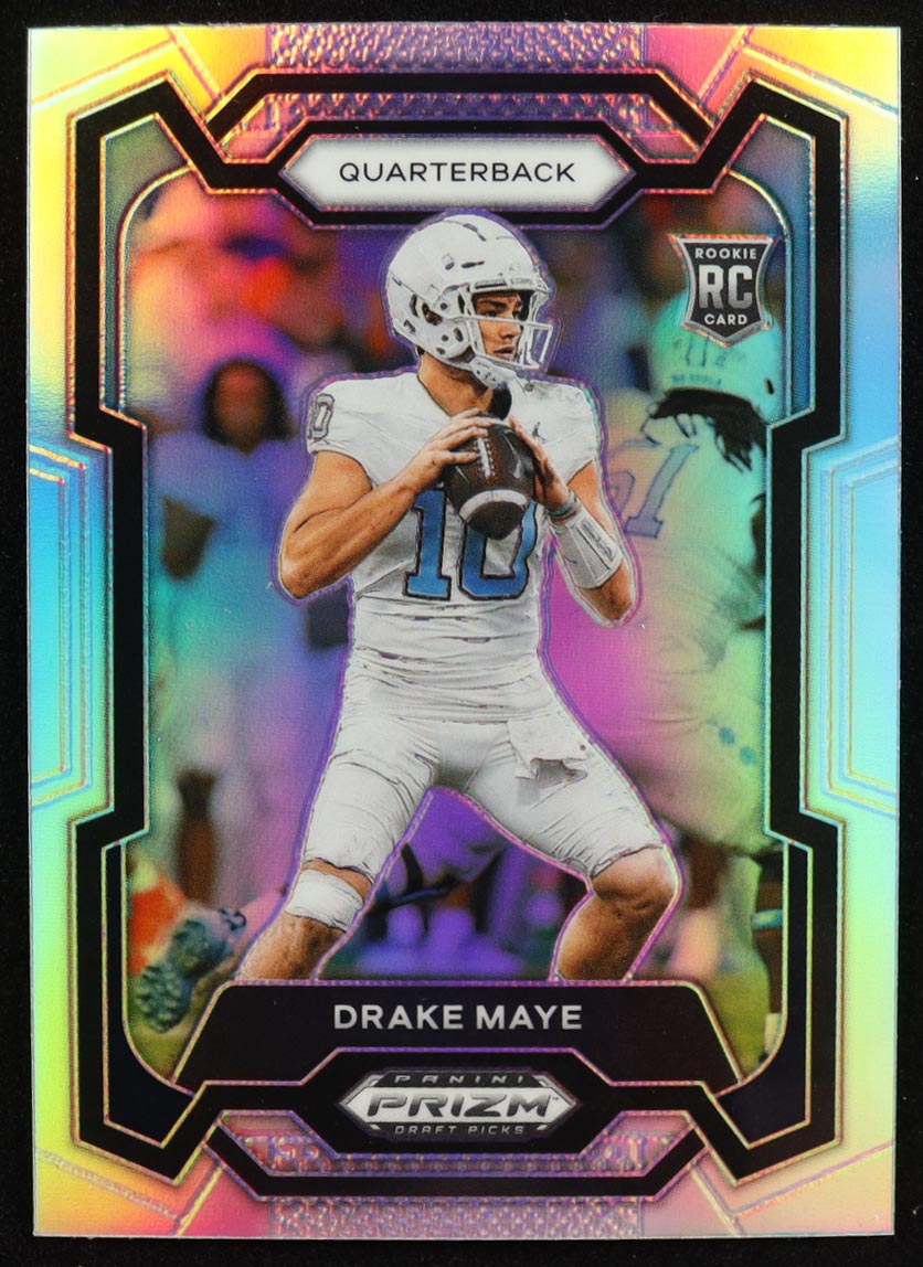Drake Maye 2024 Panini Prizm Draft Picks Prizms Silver #103 RC at PristineAuction.com Drake Maye 2024 Panini Prizm Draft Picks Prizms Silver #103 RC at PristineAuction.com