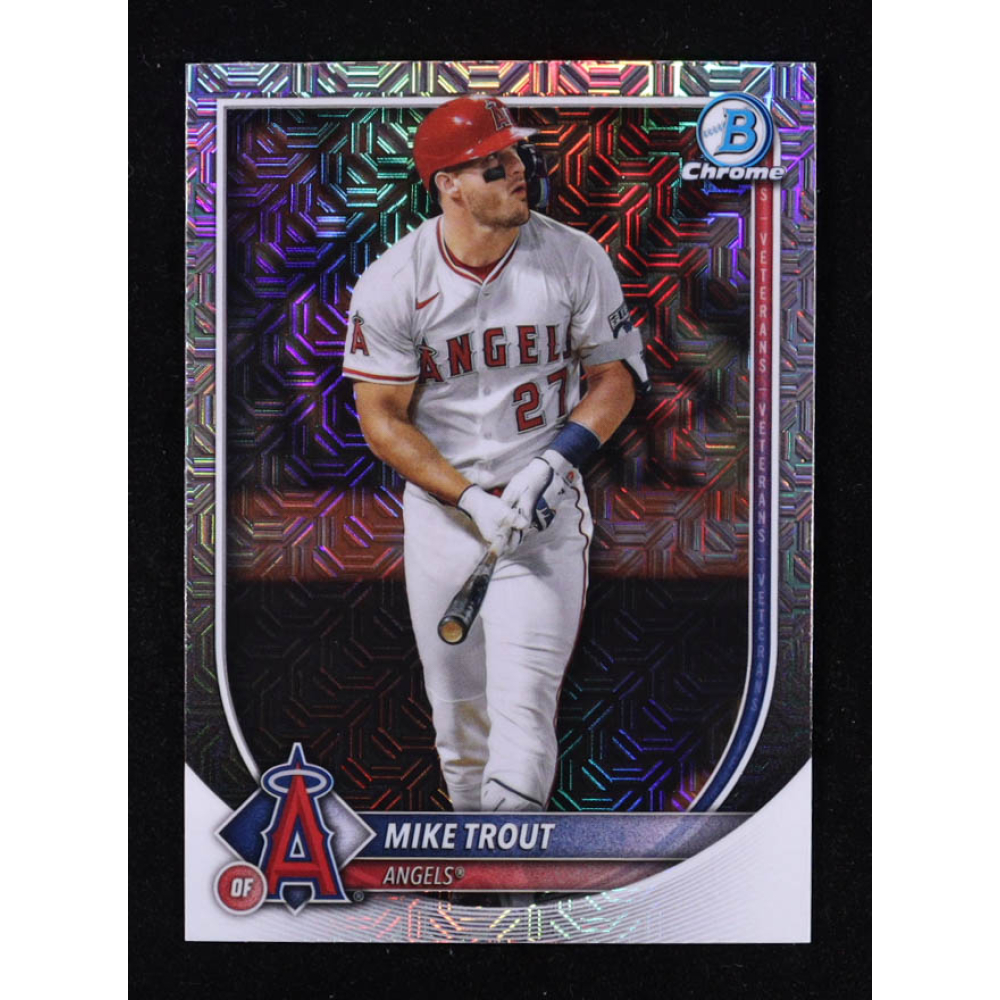 Mike Trout 2025 Bowman Chrome Mega Box #27 at PristineAuction.com