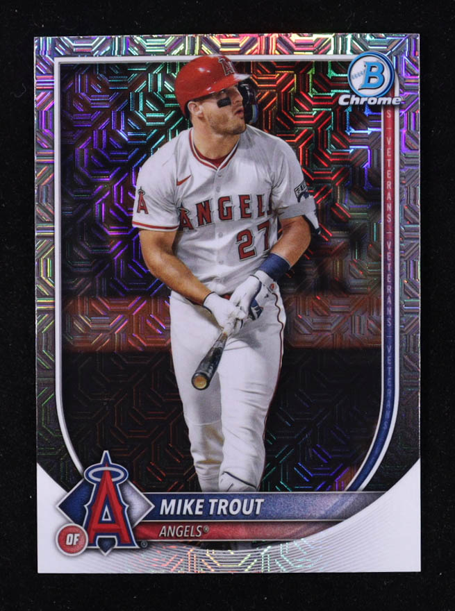 Mike Trout 2025 Bowman Chrome Mega Box #27 at PristineAuction.com Mike Trout 2025 Bowman Chrome Mega Box #27 at PristineAuction.com