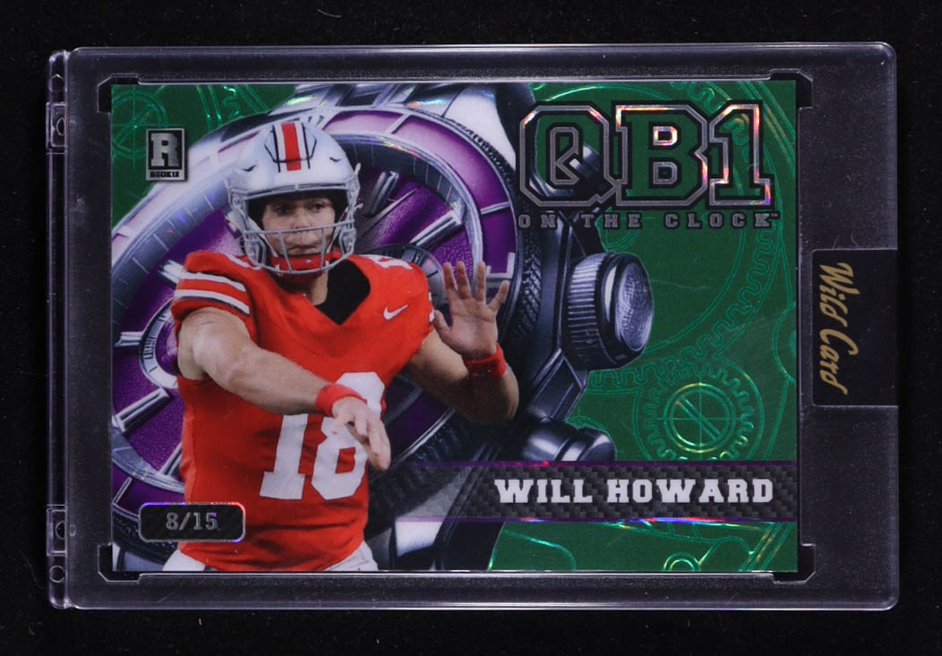 Will Howard 2024 Wild Card QB1 On The Clock #OCW-GN-WH1 RC #8/15 at PristineAuction.com Will Howard 2024 Wild Card QB1 On The Clock #OCW-GN-WH1 RC #8/15 at PristineAuction.com
