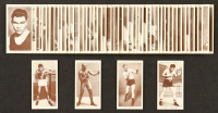 1938 Churchman Boxing Personalities Complete Set of (50) Cigarette Cards with Joe Louis #26, James J. Braddock #6, Jack Johnson #20, Jack Dempsey #12, Gene Tunney #35 at PristineAuction.com