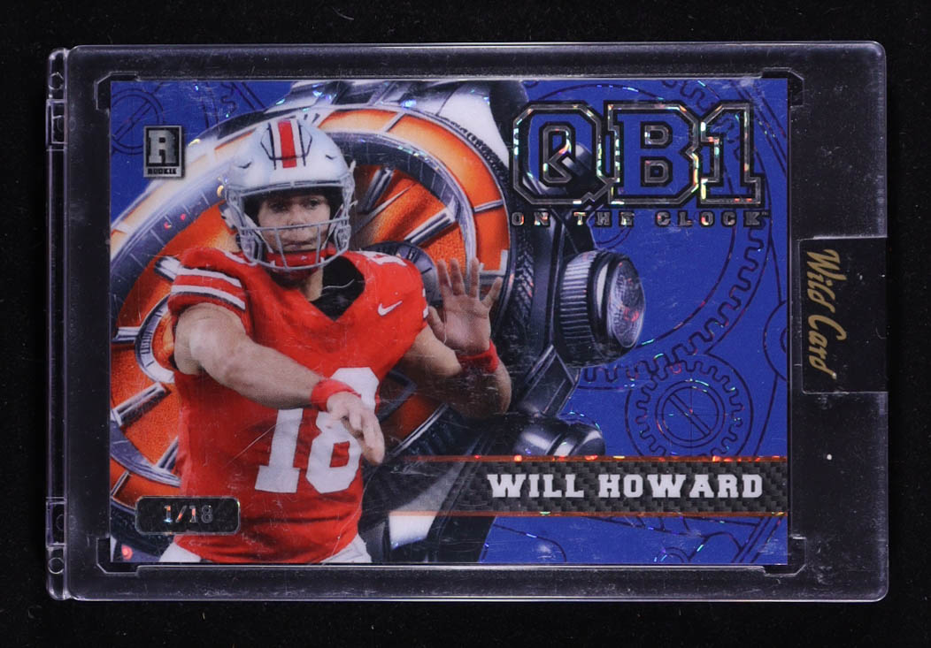 Will Howard 2024 Wild Card QB1 On The Clock #OCW-BL-WH1 RC #1/18 at PristineAuction.com Will Howard 2024 Wild Card QB1 On The Clock #OCW-BL-WH1 RC #1/18 at PristineAuction.com