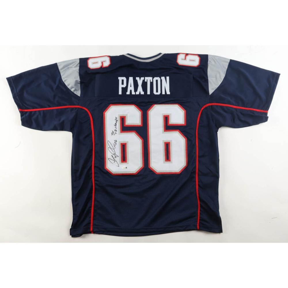 Lonie Paxton Signed Jersey Inscribed "3x SB Champs" (JSA) at PristineAuction.com
