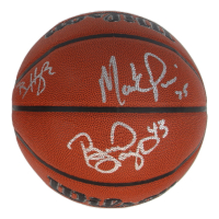 Mark Price, Brad Daugherty, & Ron Harper Signed NBA Basketball (JSA) at PristineAuction.com