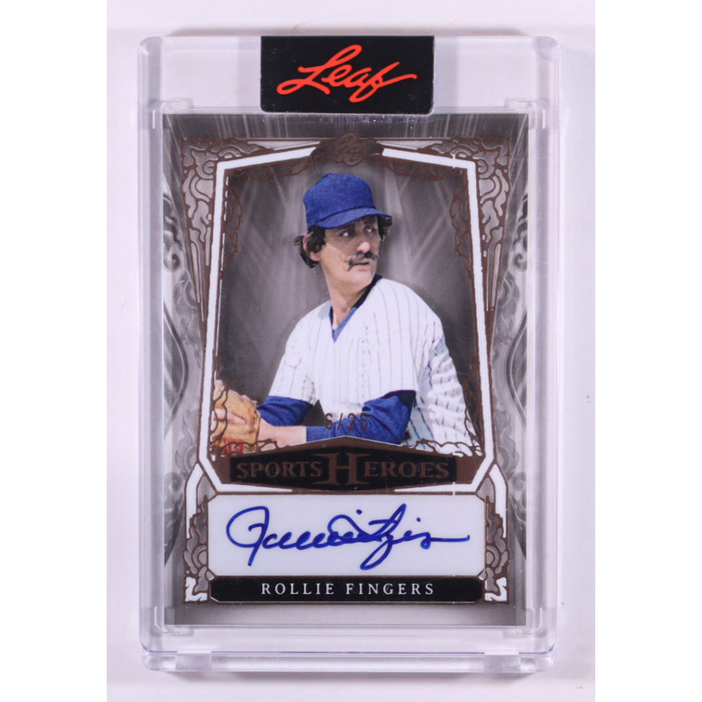 Rollie Fingers 2025 Leaf Sports Heroes Auto #BA-RF1 #6/25 at PristineAuction.com