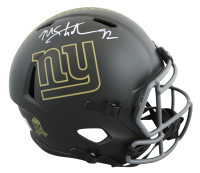Michael Strahan Signed Giants Full-Size Salute to Service Alternate Speed Helmet (Beckett) at PristineAuction.com