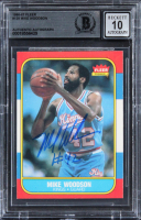 Mike Woodson Signed 1986 Fleer #129 (BGS | Auto Grade 10) at PristineAuction.com