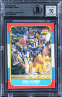 Vern Fleming Signed 1986 Fleer #33 (BGS | Auto Grade 10) at PristineAuction.com