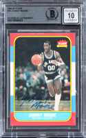 Johnny Moore Signed 1986 Fleer #76 (BGS | Auto Grade 10) at PristineAuction.com