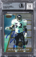 Ravens Ray Lewis Signed 1996 Bowman's Best #164 RC Inscribed "HOF 18" (BGS | Auto Grade 10) at PristineAuction.com