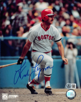 Fred Lynn Signed Red Sox 8x10 Photo (Beckett) at PristineAuction.com