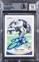 Emmitt Smith Signed 1990 Fleer Update #U40 RC (BGS | Auto Grade 10) at PristineAuction.com