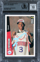 Allen Iverson Signed 1996 Collectors Choice #301 RC (BGS | Auto Grade 10) at PristineAuction.com