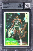 Robert Parish Signed 1981 Topps #6 (BGS | Auto Grade 10) at PristineAuction.com