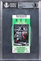 Hines Ward Signed 2006 Super Bowl XL Ticket Stub Inscribed "SB XL MVP" (BGS) at PristineAuction.com
