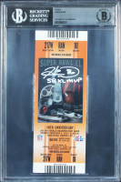 Hines Ward Signed 2006 Super Bowl XL Ticket Stub Inscribed "SB XL MVP" (BGS) at PristineAuction.com