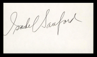 Isabel Sanford Signed 3x5 Index Card (Beckett) at PristineAuction.com