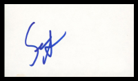 Sean Astin Signed 3x5 Index Card (Beckett) at PristineAuction.com