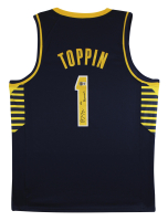 Obi Toppin Signed Jersey Inscribed "Go Pacers!" (Beckett) at PristineAuction.com