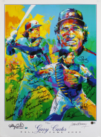 "Gary Carter Hall of Fame" Lithograph Team-Signed by (35) with Gary Carter, Darryl Strawberry, Lenny Dykstra, Mookie Wilson (Beckett) at PristineAuction.com
