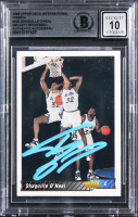 Shaquille O'Neal Signed 1993 Upper Deck Intl #220 RC (BGS | Auto Grade 10) at PristineAuction.com