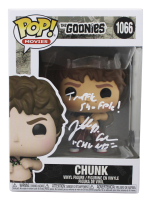 Jeff Cohen Signed "The Goonies" #1066 Chunk Funko Pop! Vinyl Figure Inscribed "Truffle Shuffle!" & "Chunk" (Beckett) at PristineAuction.com