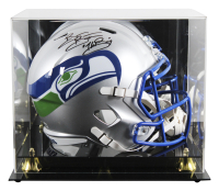 Brian Bosworth Signed Seahawks Full-Size Speed Helmet Inscribed "The Boz" with Display Case (Beckett) at PristineAuction.com