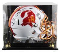 Warren Sapp, Mike Alstott, & Derrick Brooks Signed Buccaneers Full-Size Speed Helmet Inscribed "QB Kill", "A-Train", & "SB XXXVII Champs" with Display Case (Beckett) at PristineAuction.com