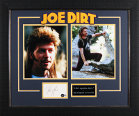 David Spade Signed "Joe Dirt" Custom Framed Index Card Display (Beckett) at PristineAuction.com
