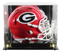 Hines Ward Signed Georgia Bulldogs Full-Size Speed Helmet with Display Case (Beckett) at PristineAuction.com