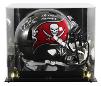 Mike Alstott Signed Buccaneers Full-Size Speed Helmet Inscribed "SB XXXVII Champs" with Display Case (Beckett) at PristineAuction.com
