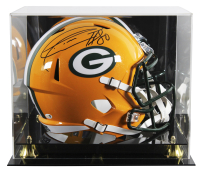Donald Driver Signed Packers Full-Size Speed Helmet with Display Case (JSA) at PristineAuction.com